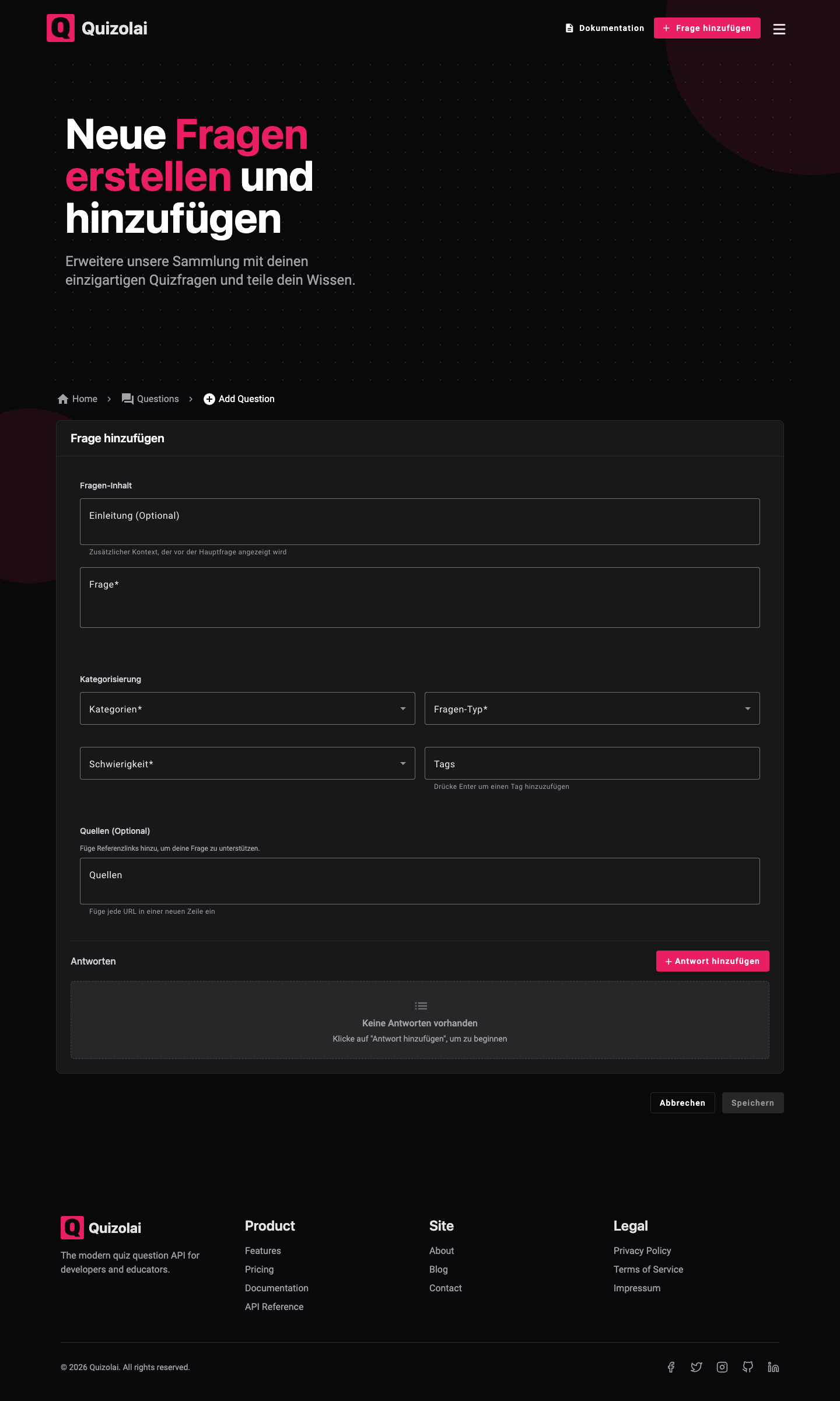 Add question